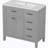 Raquez 35.98 " W Free Standing Wall Mounted Single Double Single Vanity Bathroom Vanity With Ceramic Top-838975425