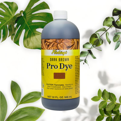 LeatherLux Dark Brown Pro Leather Dye 32oz