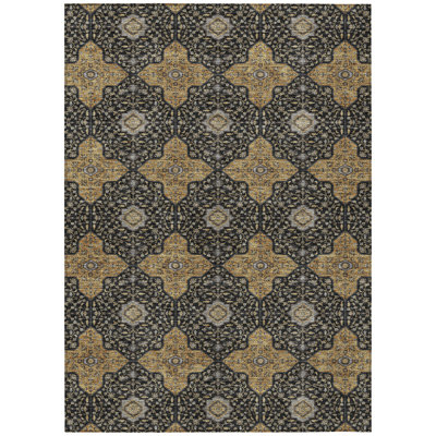 Machine Washable Indoor/Outdoor Lanphear ACN2410 Global Rug
