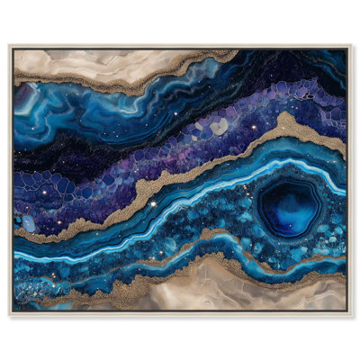 «Galactic Geode I», toile Blue Geode par Art Remedy