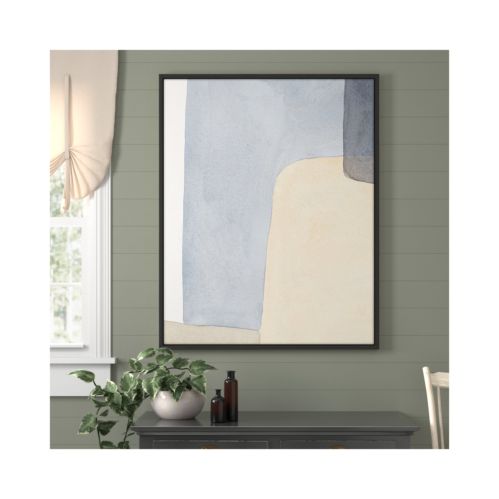 Dreamy Hues by Julia Balfour, Black Framed Canvas, 50" H x 40" W x 1.4" D