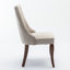Chaise de salle à manger rembourrée haut de gamme à dossier haut avec pieds en bois massif (lot de 2)-1235107577-1235107581-1235107582
