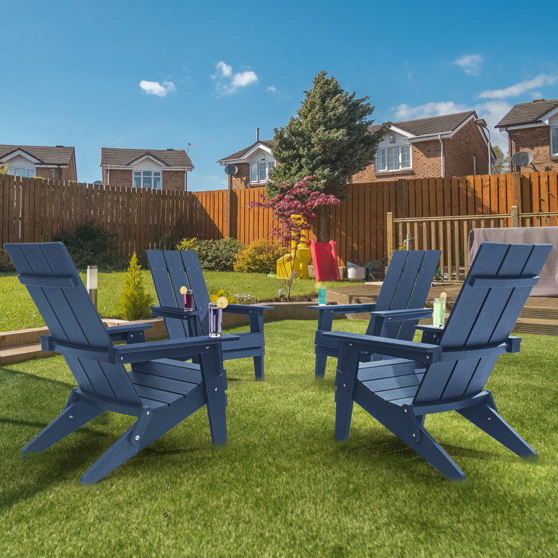Chaise Adirondack pliante Anya-Louise, Bleu marine