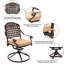 Fauteuil de patio pivotant avec coussin Kanosh