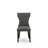 Gallatin Parson Chairs - Button Tufted Nailhead Trim Dark Gotham Linen Fabric Upholstered Dining Chairs, Set of 2, Wirebrushed Black-1769865941-1851170314