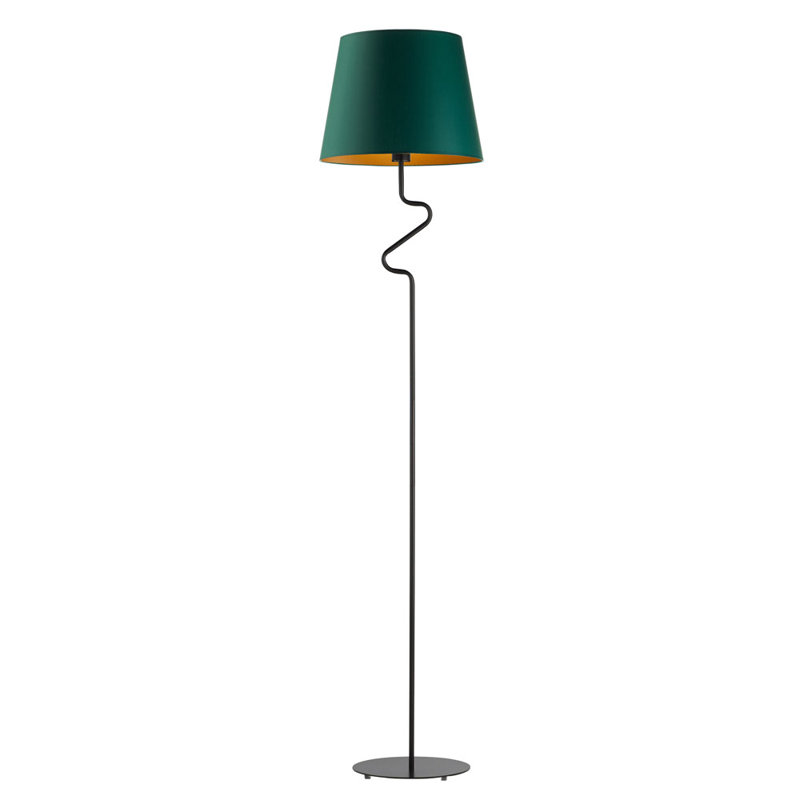 Kulyu 174cm Traditional Floor Lamp, Black, Green