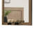 Pize Dresser Mirror,  Walnut Brown, 39x39 Landscape Frame