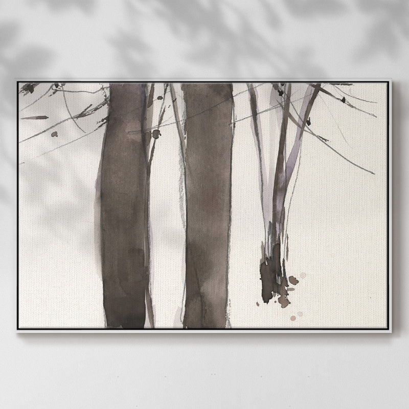 Under the Winter Tree II, reproduction d'art sur toile, Blanc, H 27 po x l 41 po x P 2 po