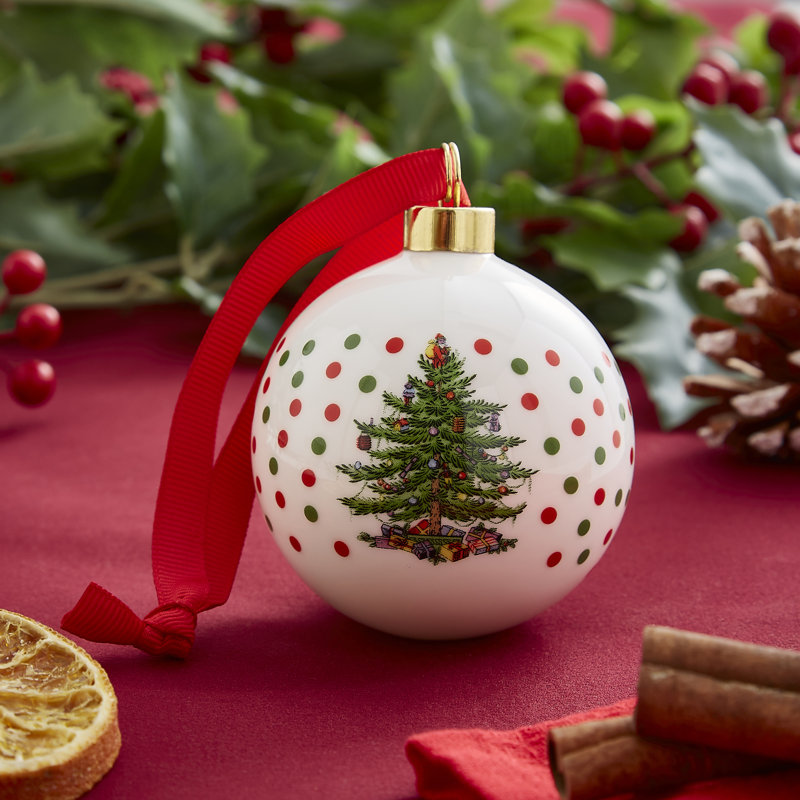 Christmas Tree POLKA DOT BAUBLE