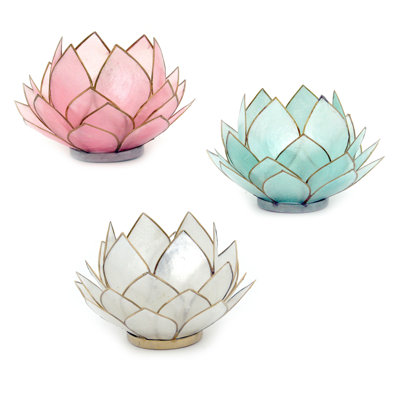 3 Piece Metal Tabletop Votive Holder Set