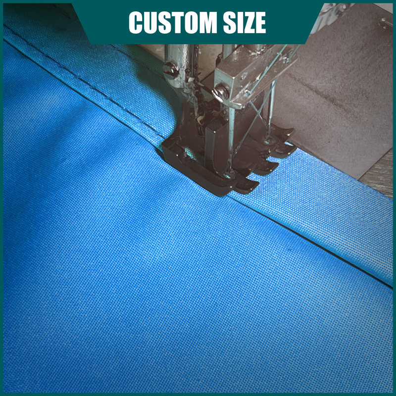 Blue Waterproof 16' Triangle Shade Sail for Patio