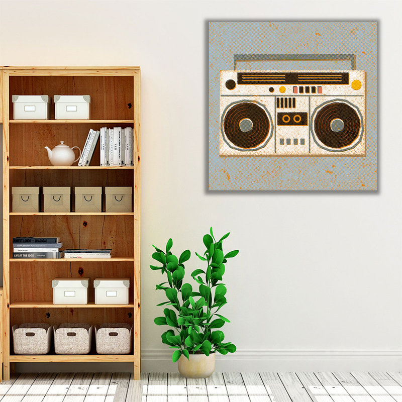 Bygone Beats III - reproduction d'art sur toile, H 30 po x l 30 po