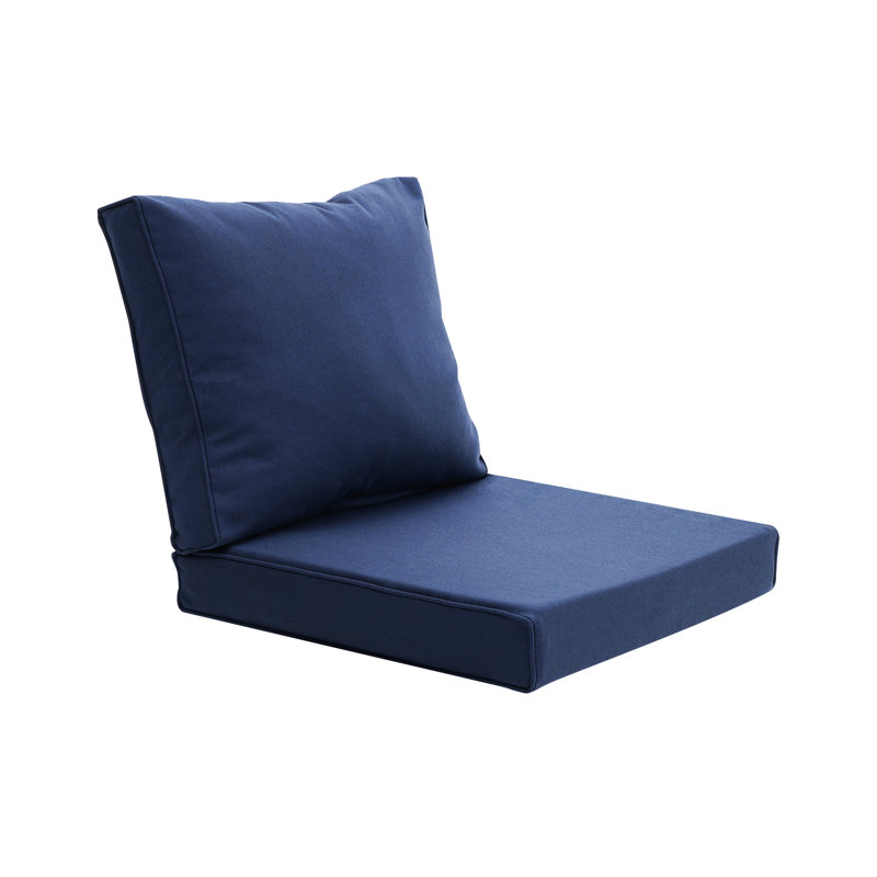 Ensemble de coussins de canapé pour l'extérieur Patio Furniture, 23.6" W x 23.6" D, Navy