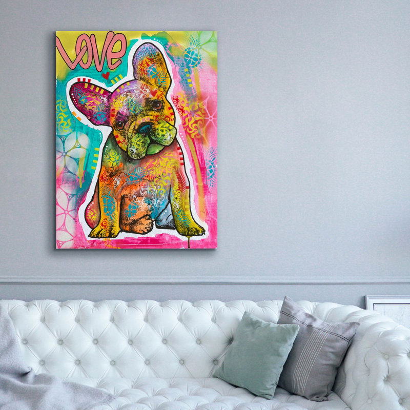 «Love Puppy - Ears» par Dean Russo, H 54 po x l 40 po x P 1,5 po