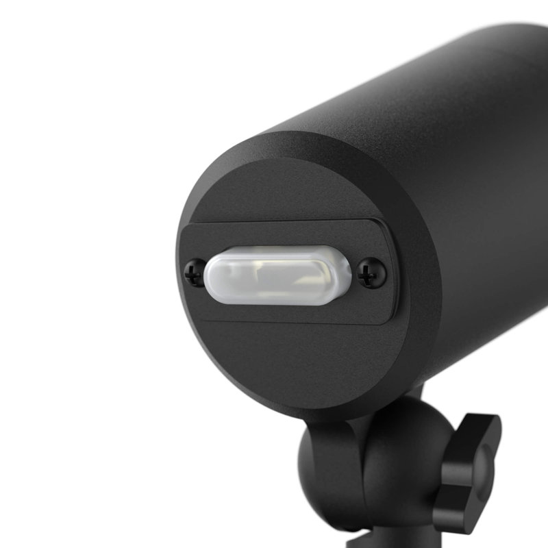 Matte Black Low Voltage Integrated LED Metal Spotlight, 9" H x 4.94" W x 4.94" D