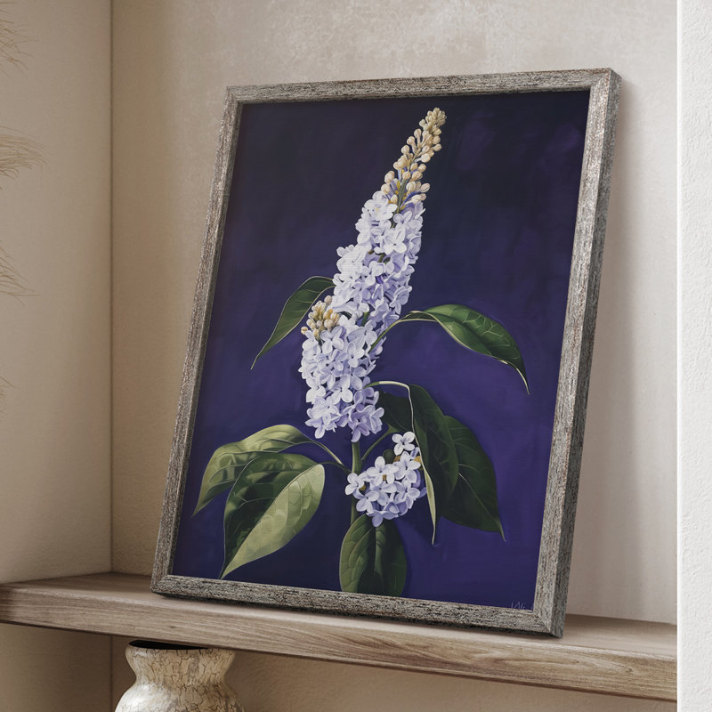 Reproduction encadrée FLORAL Series CCxxviii - bois massif, H 11 po x l 9 po