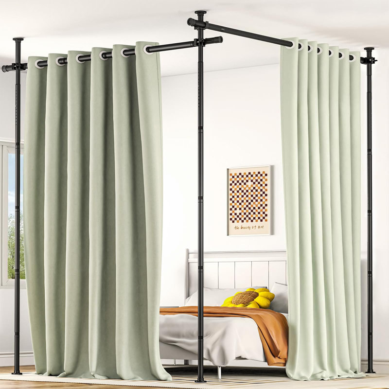 Cloison de séparation sans tringle de perçage pour séparer la pièce, séparateur de pièce 4-10Ft (H) 30-147 "(l), séparateur d'intimité pour plancher et plafond