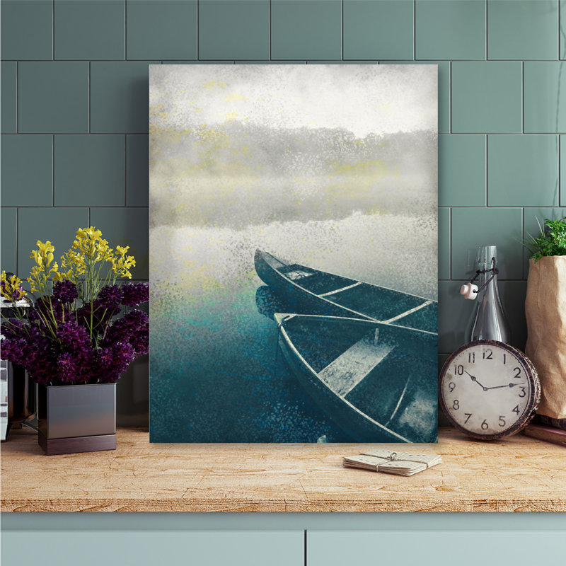 " Lake Dusk ", 20" H x 16" W