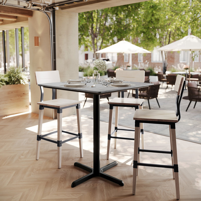 Plateau de table carré 36 po, Gris