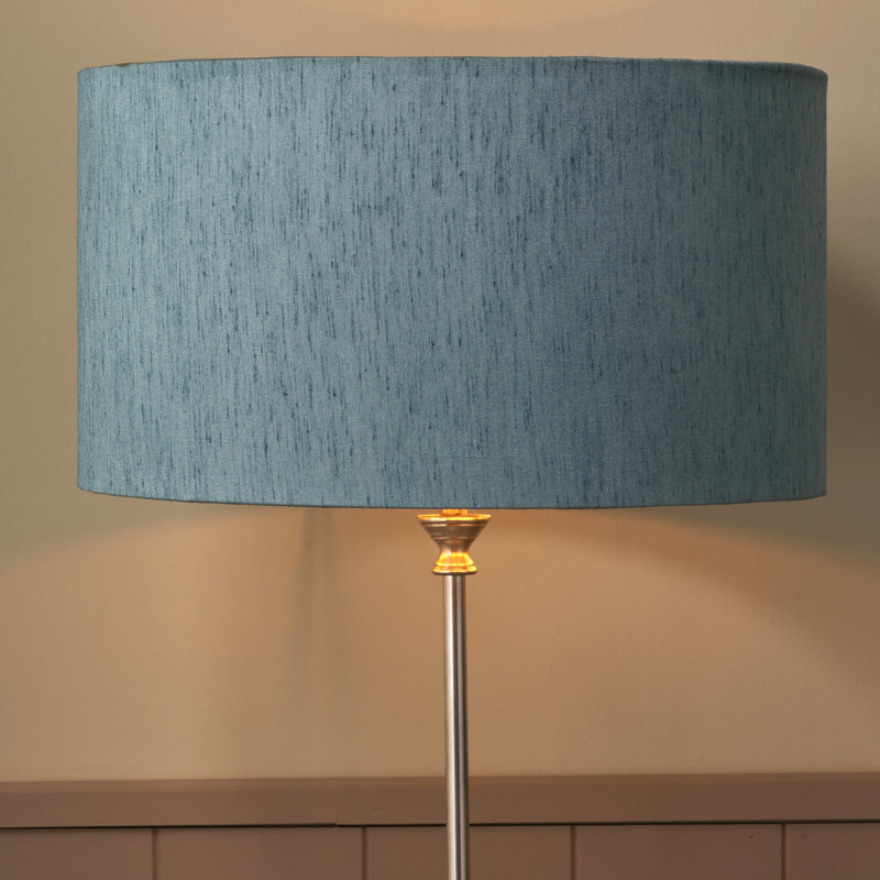 Drum Lamp Shade ( Uno ), 25cm H x 45cm W x 45cm D, Blue