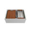 Contempo 27 in. L Farmhouse Single Basin Kitchen Sink-1301618276
