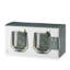 Gobelets à double paroi Viski Aurora, verres à cocktail Lowball colorés modernes, va au lave-vaisselle, 9 oz, vert, ensemble de 2-87470420