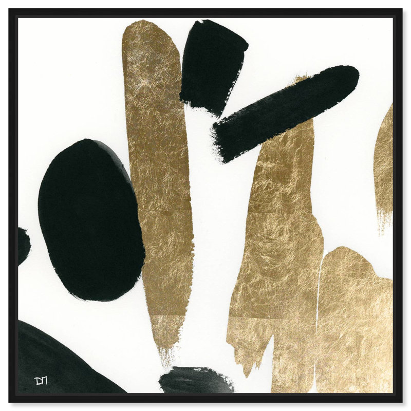 « big gold », reproduction d’impression sur toile enroulée, H 12 po x l 12 po, Cadre noir