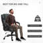 Fauteuil de bureau haut et grand à haut dossier 484 lb avec siège large, chaise de bureau d'ordinateur