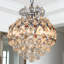 Lustre 3 lumières en cristal de chrome, P 11,8 po