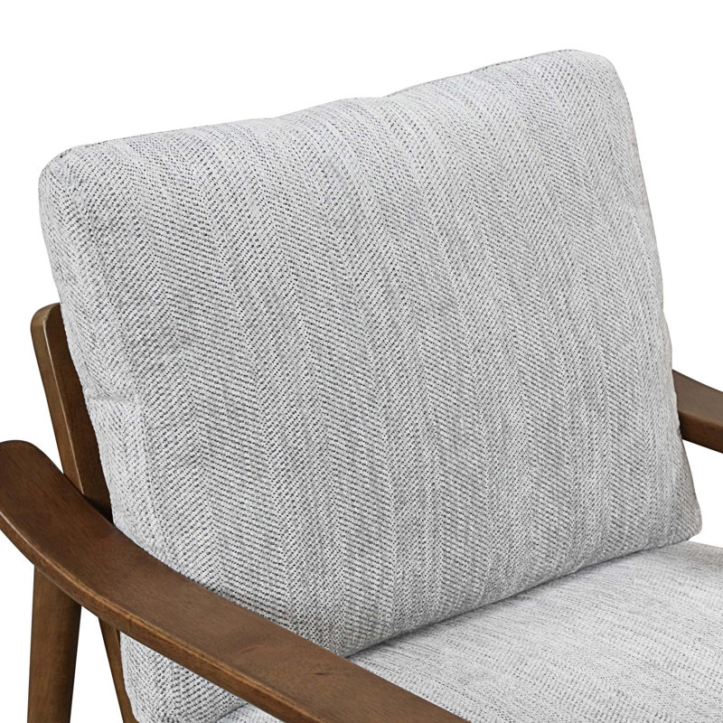 Chaise de salle à manger rembourrée Alex, Brun