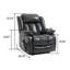 Fauteuil inclinable électrique avec base relevable et fonction de massage chauffant-833995045