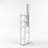 Cascade White Drum Shade Floor Lamp