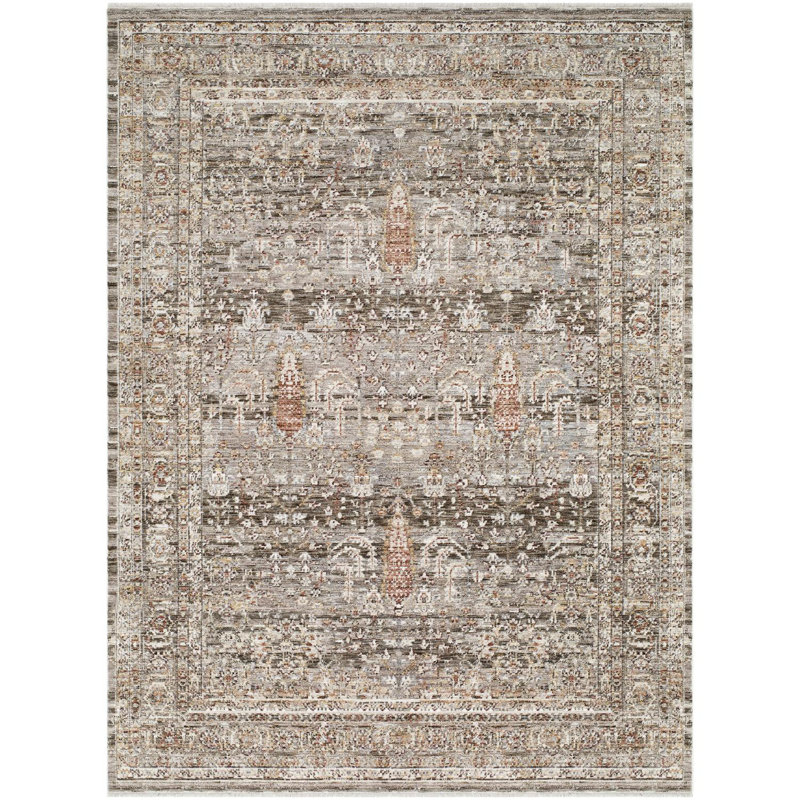 Tapis tissé à la machine Gionatan, Rectangle 6 pi 6,7 po x 9 pi 0,3 po