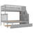 Bunk Bed with Trundle and Staircase,Twin over Full,65.30"H*57.80"W*90.80"L-359318643