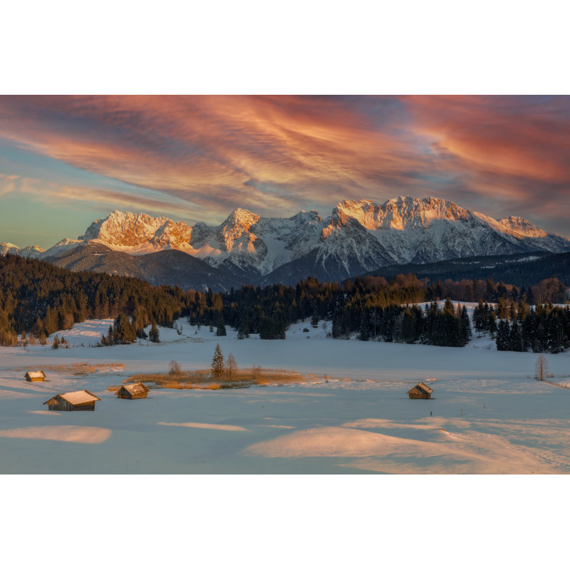 Mount Karwendel - Wrapped Canvas Print, 61cm H x 91cm W x 3.8cm D