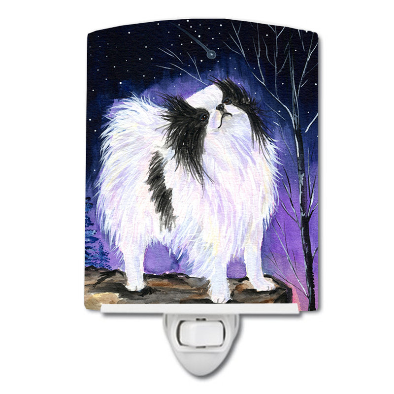 Éclairage pour nuit en céramique japanese chin