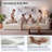 108" L-shaped Modular Sectional Sectional Sofa, Corduroy Sleeper Couch Bed, Compression Foam Sectional with Headrest - No Assembly Required-306480439