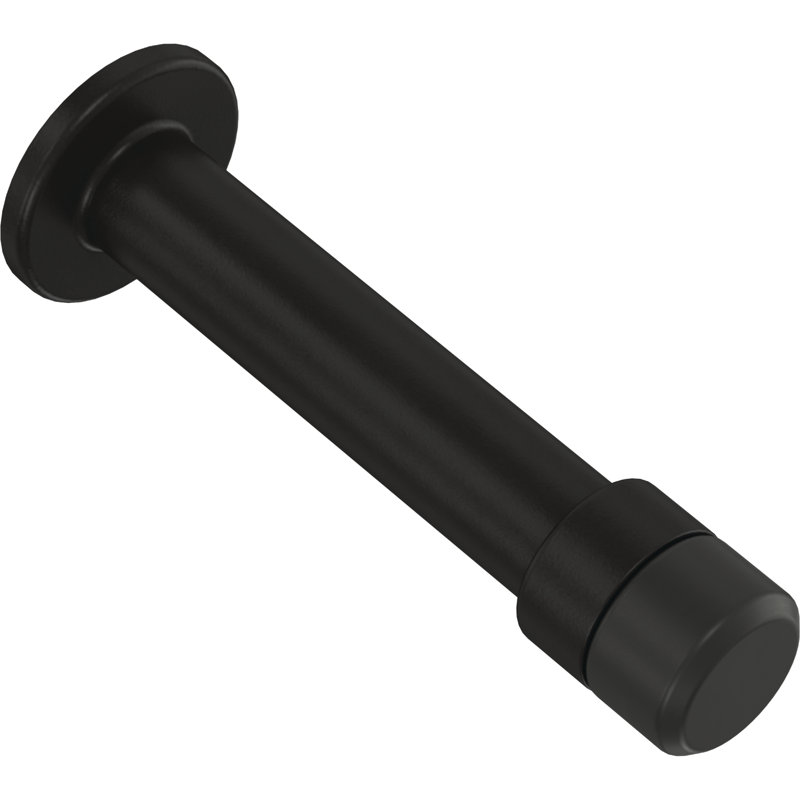 Bar 3 in. (76 mm) Solid Door Stop, Matte Black