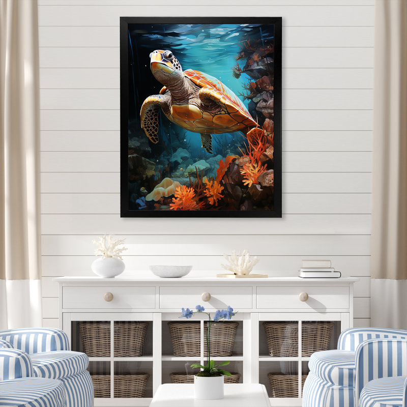 Reproduction d'art sur toile, Cadre simple noir, H 32 po x l 16 po x P 1 po