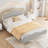 Upholstered Bed Frame with Adjustable Headboard and Footboard, Velvet Princess Platform Bedframe for Kids/Girls-1506505172-1506505175