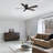 52" DC Motor Flush-Mount Ceiling Fan with Remote Control, without Light-528680617