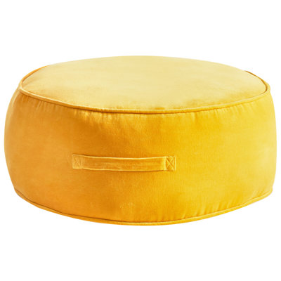 60cm Wide Round Solid Colour Pouffe Ottoman
