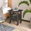 Ensemble de 2 tables de chevet modernes en bois 15,51 po x 15,5 po x 17,52 po avec tiroir et tablette-416389070-416389111
