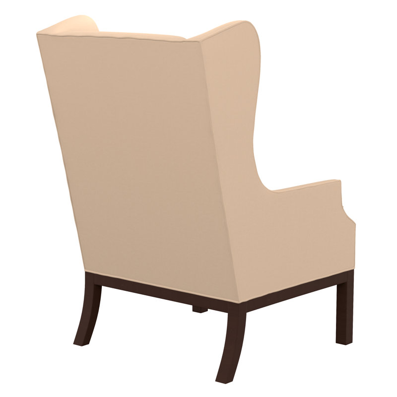 Barley Wingback Chair, F5219-Ivory, Tobacco, No