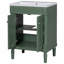 Meuble-lavabo sur pied simple 24 po avec plateau en panneau de fibres à densité moyenne de 24 po Dallanara-396093852