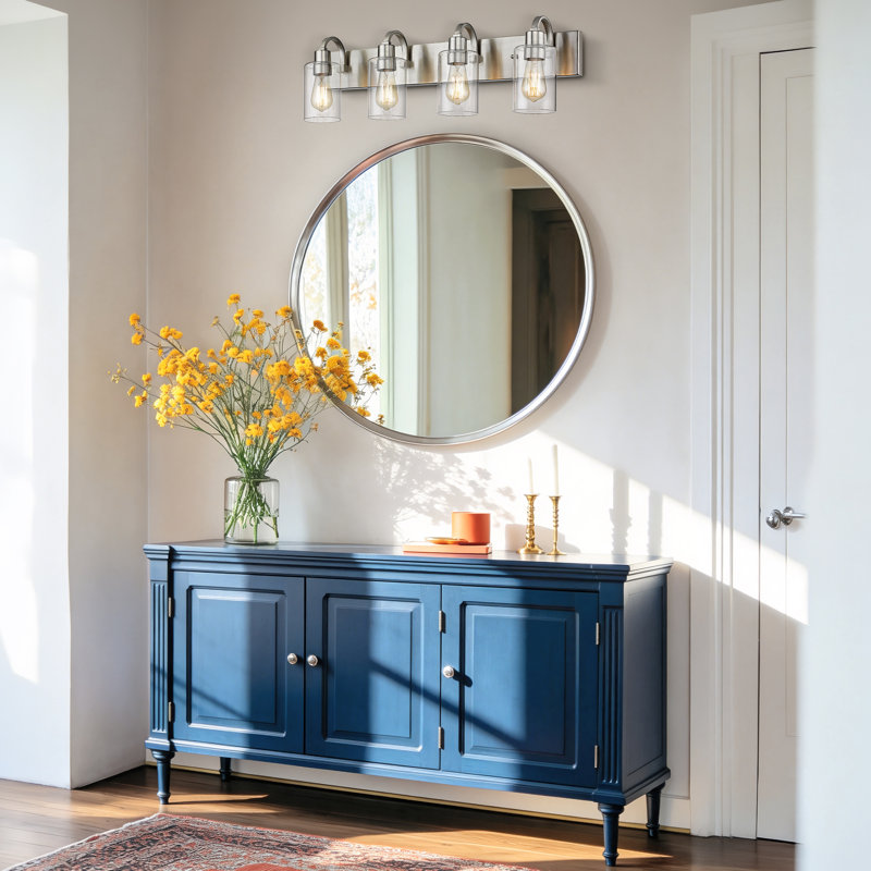 Éclairage pour meuble-lavabo Sornson, Nickel brossé, 4