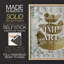 Three French Hens - Gold Leaf Holiday, reproduction encadrée - bois massif-1055329274-1055329251