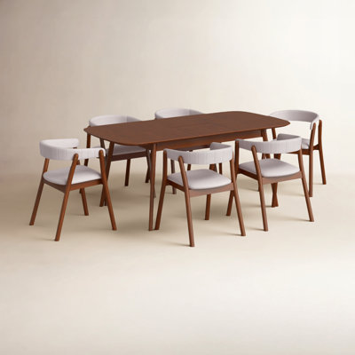 Shila 7 - Piece Extendable Dining Set