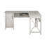 Ensemble de bureau en L en bois de ferme 2 pièces Coble - gris délavé Coble