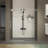 70"H Shower Door With 5/16" 8Mm  Thick Tempered Glass, Double Side Easy Clean Coat, Finished And Buffer - Corrosion Stainless Steel, Adjustable Width, Smooth Operation 56 60 Inches Wide Sliding 8Mm